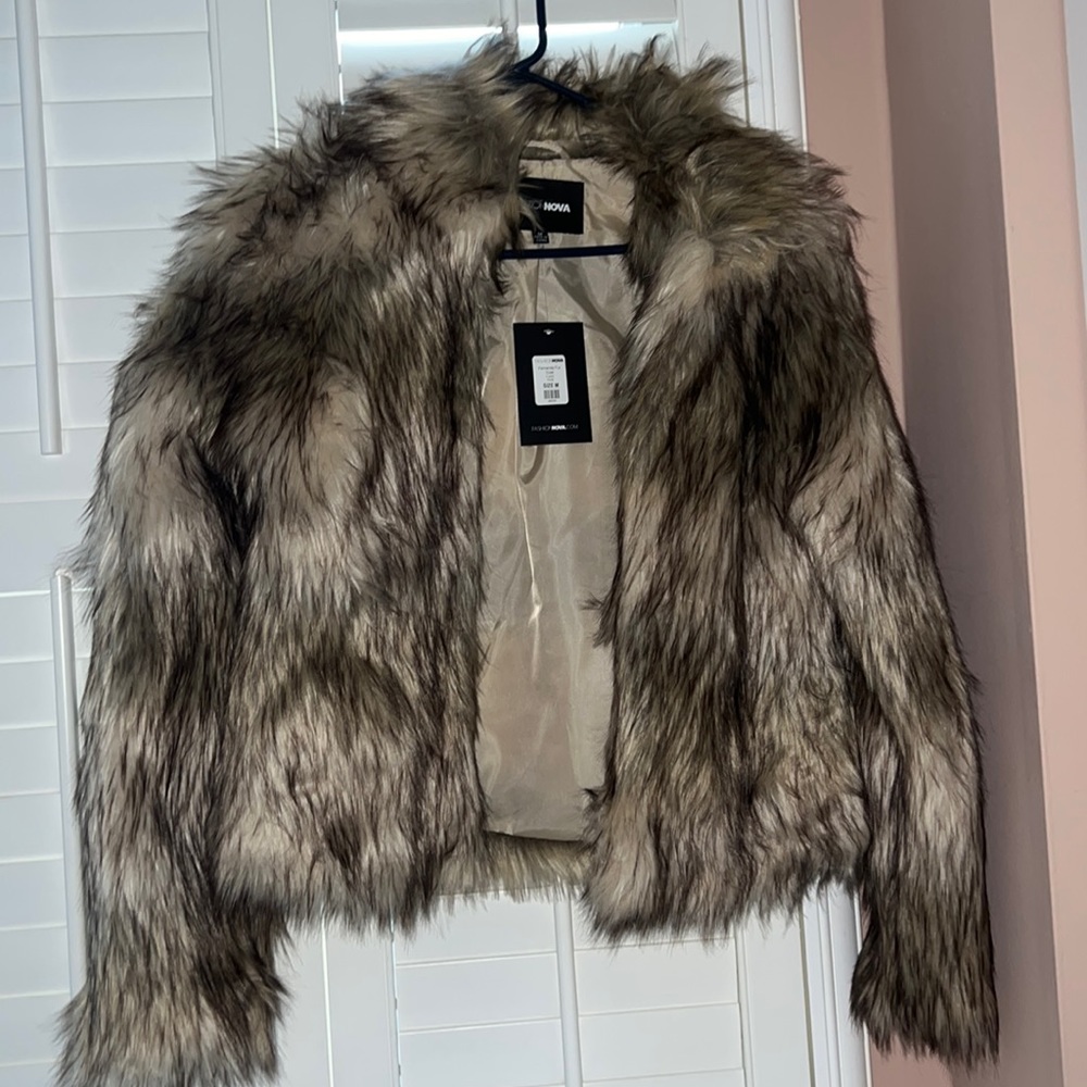 BRAND NEW Faux Fur Jacket